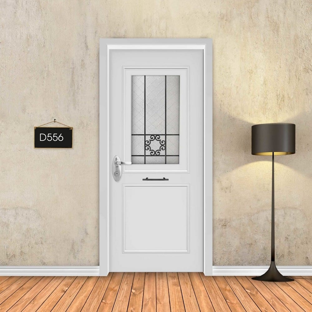 מסגרות מעוטר לבן עם ידית D556